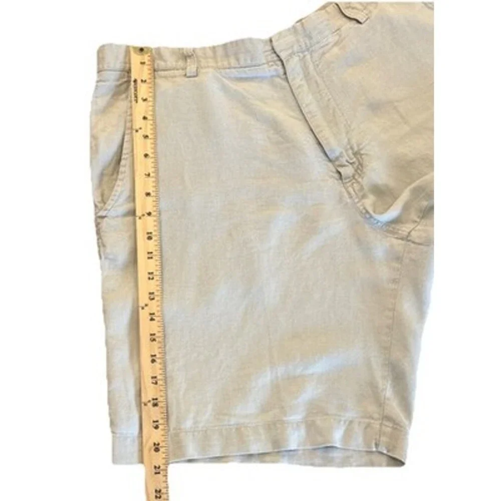 VTG Banana Republic 100% Linen Shorts Men's 38 Beige 10